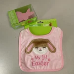 My First 1ST Easter Baby Bib 0-12M + Bunny Night Light Happy Go Fluffy Pink Girl. Fixed Price $9.99.