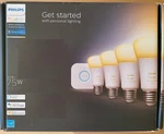 Philips Hue White Ambiance A19 Smart Bulb Starter Kit - 4 Pack Sealed. Fixed Price $104.88.