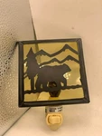 Euc Park Designs Lodge Rustic Bear And Mountain Theme Night Light. Fixed Price $15.00.