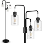 Boostarea Industrial Floor For Living Room,glass Lampshade,modern. Fixed Price $123.99.