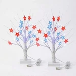 Pack 17.7" Lighted Star Tree, Usb Plug-in 24 Led Tabletop Lamp. Fixed Price $28.99.