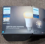 Philips Hue White Ambiance Smart Lighting Kit 4 Led Bulbs. Fixed Price $89.99.