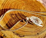 Elegant Marquise Cut Crystal Pendant Necklace On Snake Chain. Fixed Price $24.99.