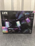 Lifx 12-LIGHT 24FT Outdoor Led Smart Wi-fi String Rgb Works With Alexa. Fixed Price $79.95.