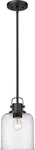 Z-lite Kinsley 8" 1-LIGHT Matte Black Globe Pendant W/ Clear Seeded Glass. Fixed Price $44.93.
