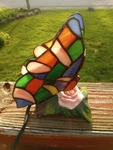 Tiffany Style Stained Glass Butterfly Table Lamp Night Light Works. Fixed Price $50.00.