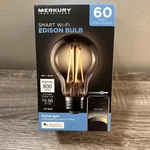 Merkury Smart Wi-fi Edison Bulb App Controlled 800 Lumens A19 Brand New. Fixed Price $9.99.