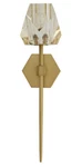 Arteriors Gemma Champagne Crystal Sconce Wall Light In Antique Brass AR-49370. Fixed Price $749.25.