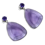 Premium Quality Amethyst Brazil 925 Sterling Silver Earrings Jewelry E-1256. Fixed Price $42.49.