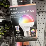 Traxx Color-changing 1.5W Multicolor App-controlled Remote Txledbulb-fb. Fixed Price $34.65.