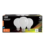 (3-PK) Feit Led Light Bulb Soft White 500LM 2700K G2560W927CAFL3R. Fixed Price $9.95.