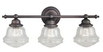 Vaxcel Lighting W0190 Huntley 3 24"W Bathroom Vanity - Bronze. Fixed Price $229.99.