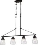 Nuvo 60-5548 Laurel Light 36" Island Pendant W/ Clear Seeded Glass Bronze. Fixed Price $177.99.