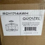 Quoizel Dury Antique White 3-LIGHT Semi-flush Mount. Fixed Price $96.15.