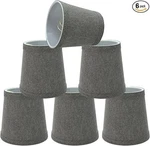 Aspen Creative 32716-6 Empire Chandelier Clip-on Lamp Shades (grey) Set Of. Fixed Price $24.99.