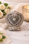 Brighton Night Light Cover Heart Shaped Silver Tone Metal Filigree Details. Fixed Price $19.95.