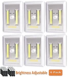 Super 200 Lumen Cob Led Cordless Switch Light, Brightness Adjustable. Fixed Price $6.99.