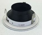 EL993MB Elco 4" Black W/ White Ring Metal Step Baffle Trim. Fixed Price $8.99.