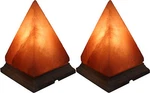 New Pack Of 2 Geomatric Shape Pyramid Indus Classic Himalayan Crystal Salt Lamp. Fixed Price $59.95.