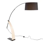 Lumisource Floor Lamp, Natural Wood/black L-robynflnabk. Fixed Price $300.00.