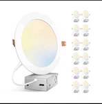 Amico 12 Pack 7 Inch 5CCT Ultra-thin Led Canless Recessed Ceiling Light With .... Fixed Price $69.99.