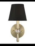 Golden Lighting Waverly 1-LIGHT Aged Brass With Tuxedo Shade Wall Sconce SL22. Fixed Price $8.57.