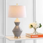 29" Ceramic Alba Geometric Table Lamp (includes Led Light Bulb) Gray -. Fixed Price $47.99.