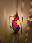 Parrot Stained Glass Switchables Night Light Cover; Ornament: Suncatcher. Fixed Price $18.70.