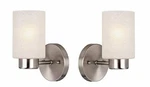 Westinghouse Sylvestre 1-LIGHT Interior Wall Fixture, Brushed Nickel FINISH-2 Pk. Fixed Price $64.40.
