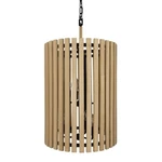 Varaluz Suratto Light Foyer Pendant, Matte Black/honey Blonde - 387F06MBH. Fixed Price $1279.20.