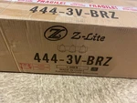 Z-lite 444-3V-BRZ Mariner 24" Wide Bathroom Light With Seedy Glass Bronze. Fixed Price $108.99.
