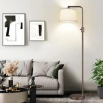 Nintiue Upgraded Dimmable Floor Lamp, 1000 Lumens Brown-beige Linen Shade. Fixed Price $91.71.