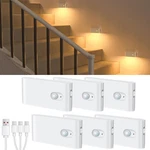 Willed Motion Sensor Night Light, Rechargeable Stair Lights Indoor, Warm White. Fixed Price $42.79.