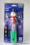 Color-changing Led Night Light W/ Sensor Snowman Jasco 11480 8" Holiday Xmas. Fixed Price $7.19.