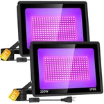 Pack 200W Led Floodlight, IP66 Waterproof Outdoor Blacklights W.... Fixed Price $104.29.