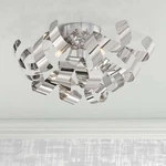 Quoizel Ribbons 16 1/2" Wide Polished Chrome Ceiling Light: New Box. Fixed Price $110.00.