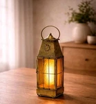 1960S Norwell Mfg. Co. Inc. Light Fixture Solid Brass Electric Lantern, Hardwire. Fixed Price $283.10.