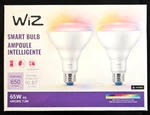 Wiz Connected 65W BR30 Led Wi-fi Smart Light Bulbs 2 Pack. Fixed Price $24.78.