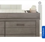 Bassett Dreams Everest Changing Table Topper - Smokey Grey Finish. Fixed Price $377.88.
